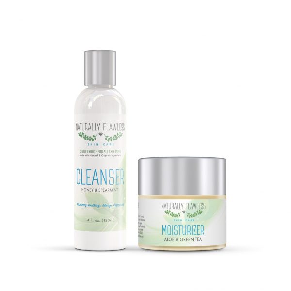 Cleanser & Moisturizer NATURALLY FLAWLESS SKIN CARE